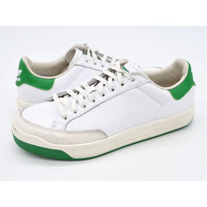 adidas Rod Laver Mens 8 White Leather Green Tennis Sneaker FX5605